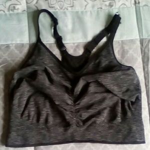 NWOT OLD NAVY GALAXY GREY HALTER SPORTS BRA
